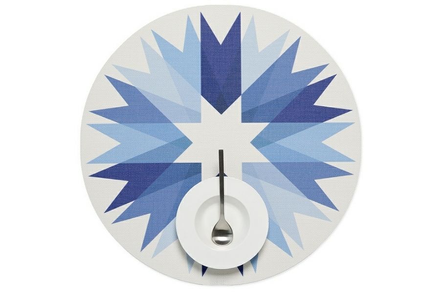 チルウィッチのランチョンマット リボン 丸形 ラウンド型