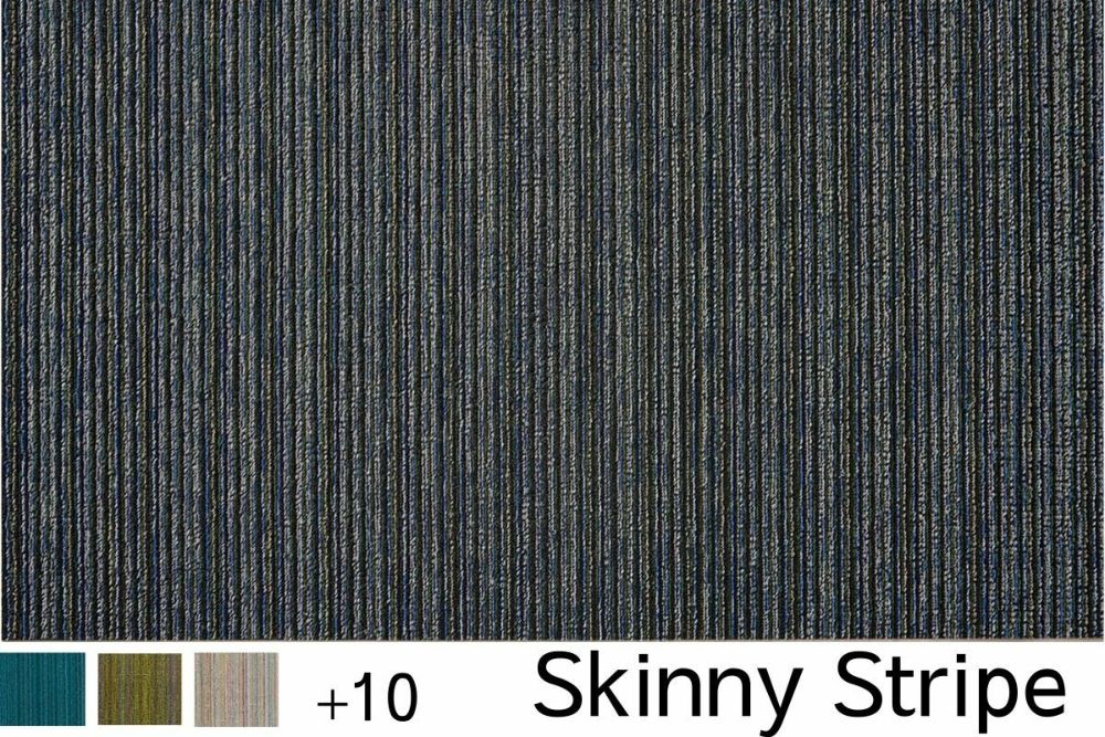 チルウィッチの玄関マット スキニーストライプ