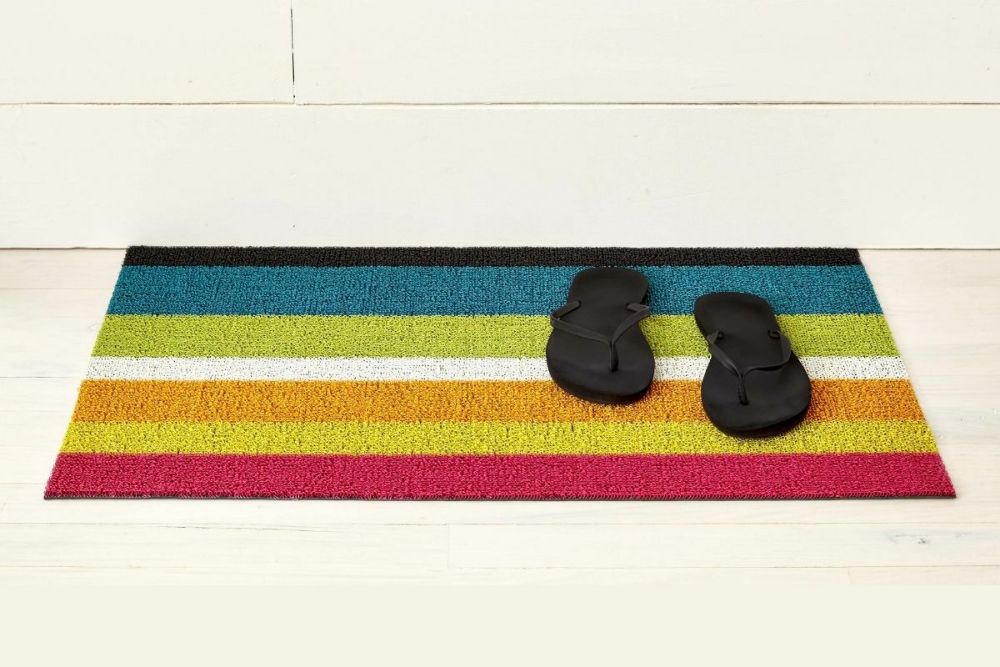 チルウィッチの玄関マット ボールドストライプ