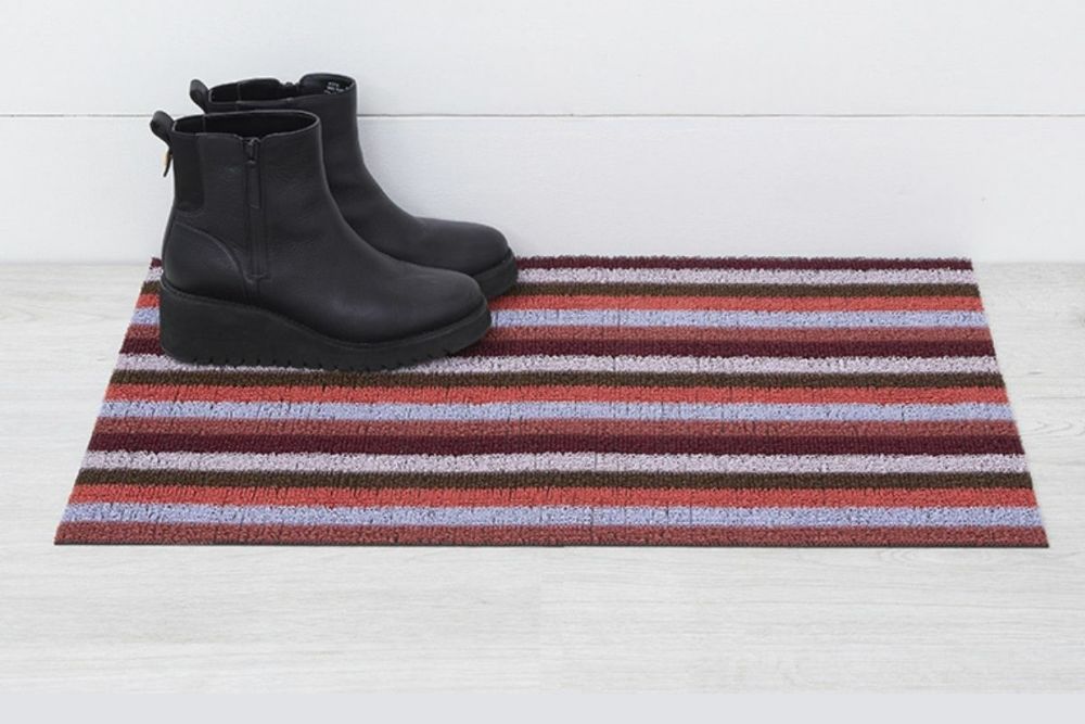 チルウィッチの玄関マット　イーブンストライプ