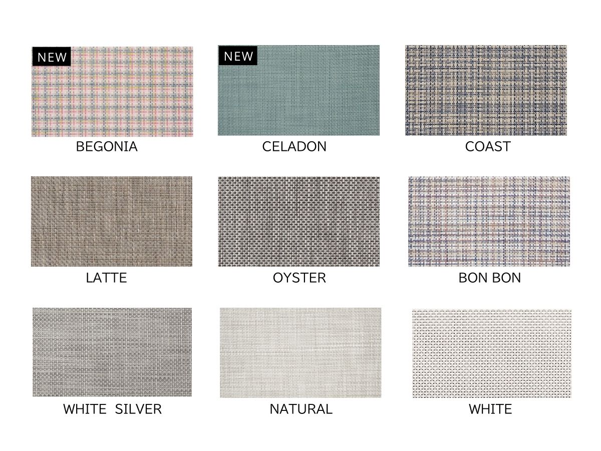 チルウィッチ　ランチョンマット　グリーン色　2026年新作　バスケットウィーブ　セラドン色