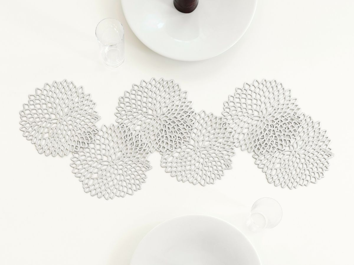 チルウィッチのコースターのダリア柄