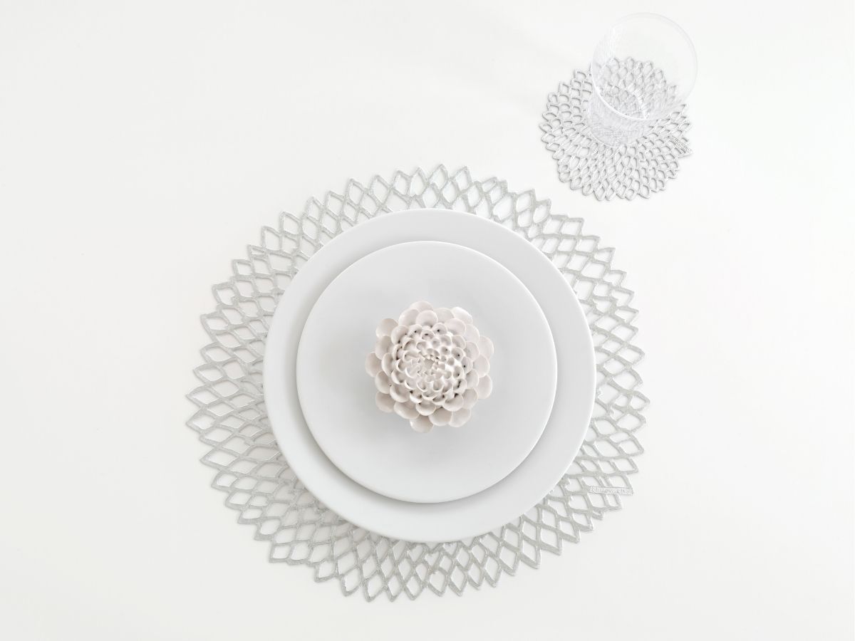 チルウィッチのコースターのダリア柄