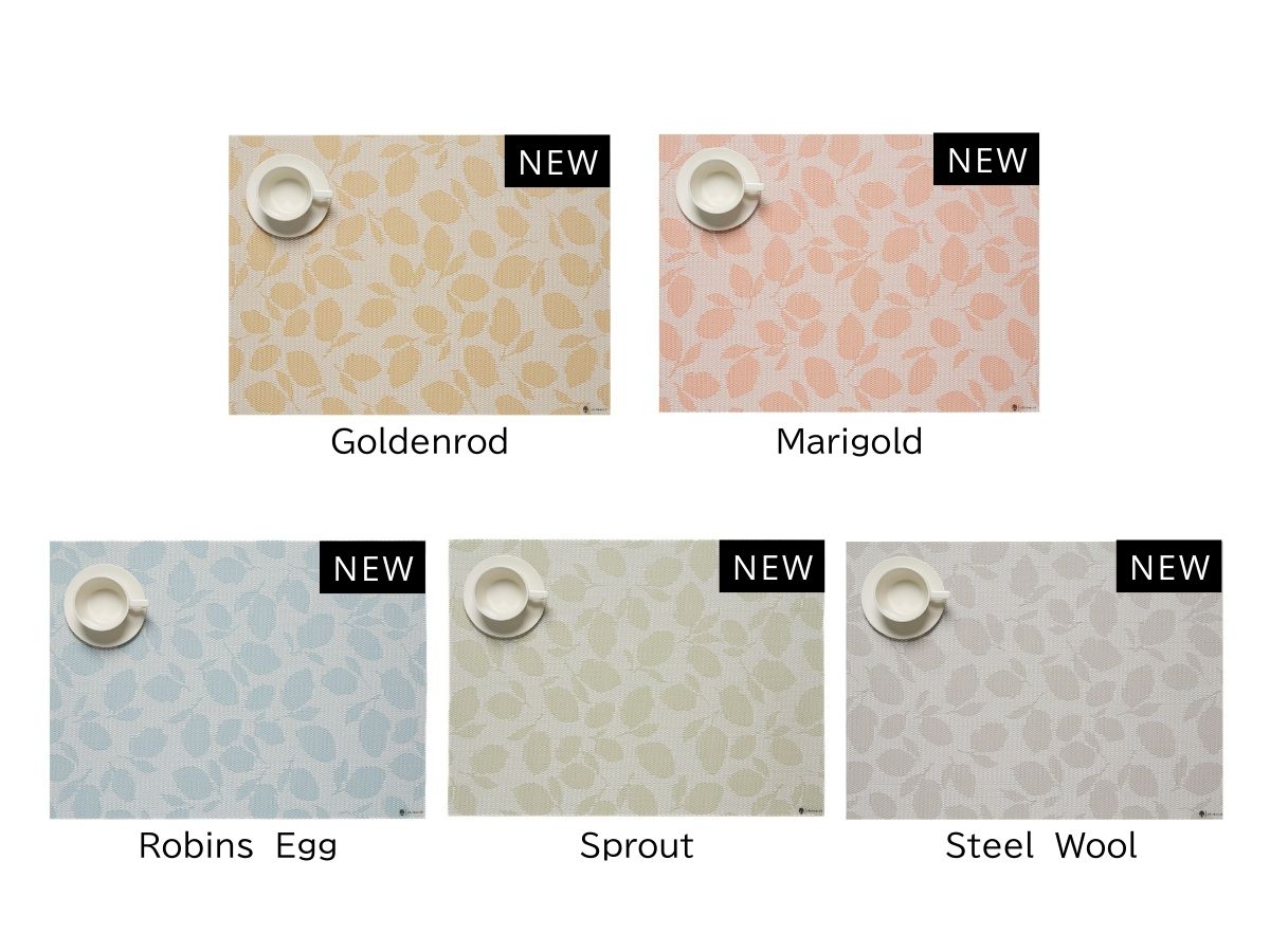 チルウィッチ　ランチョンマット　スプラウト色　2026年新作　レモンリーブス スプラウト色