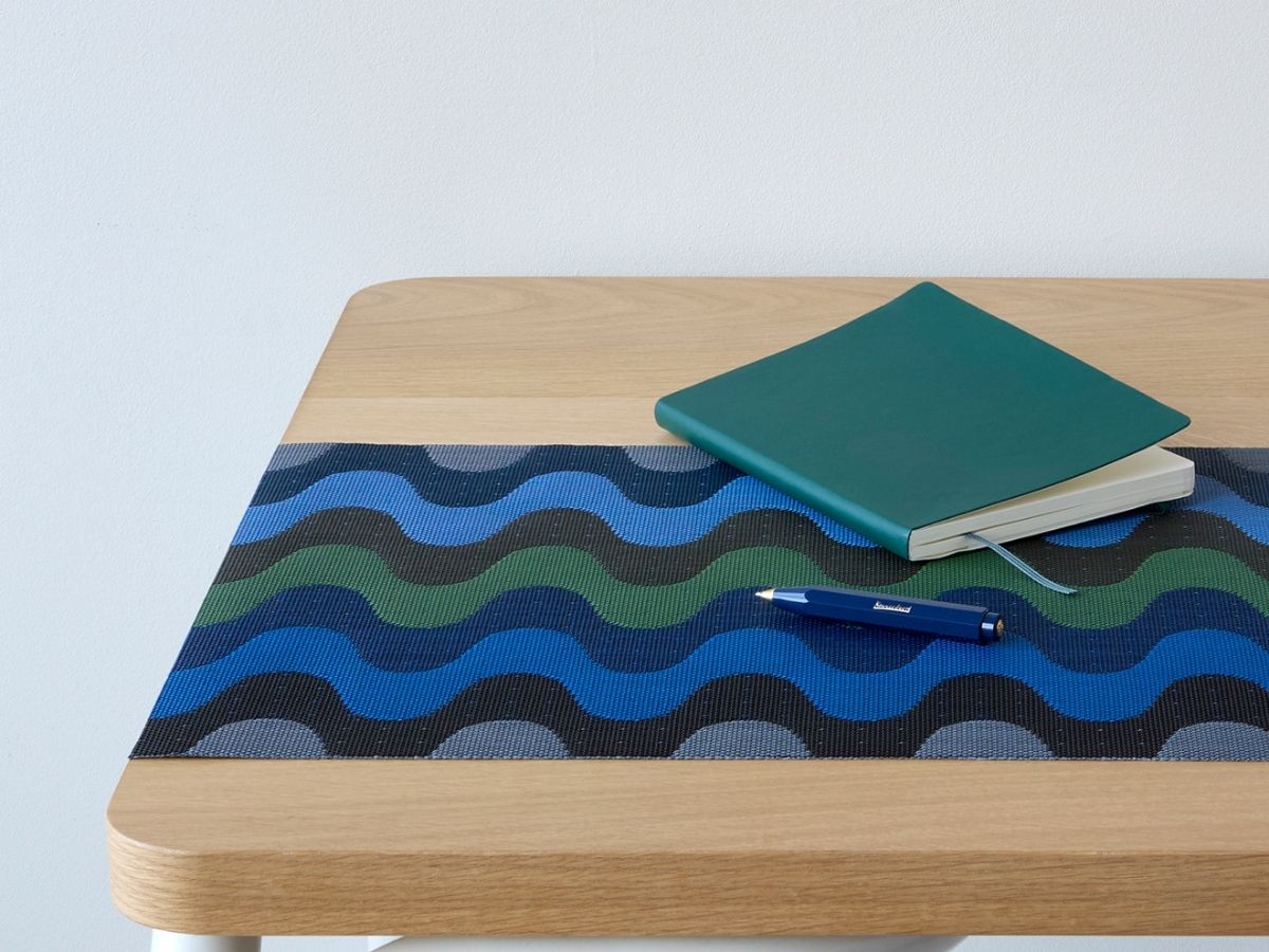 チルウィッチ ランチョンマット ウィグル柄　　ディープシー色