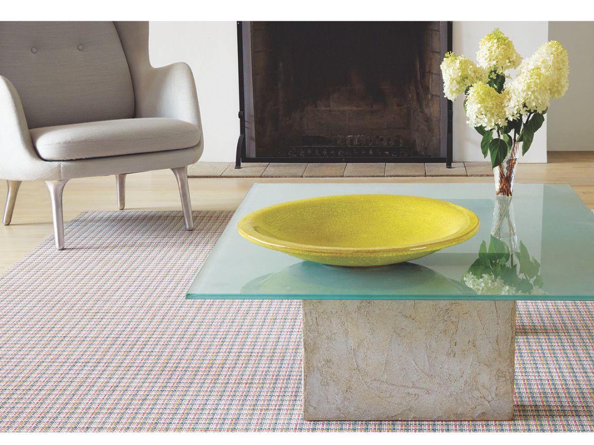 チルウィッチ 2026年春の新作 パレード柄　オーシャン色 ランチョンマットとフロアマット