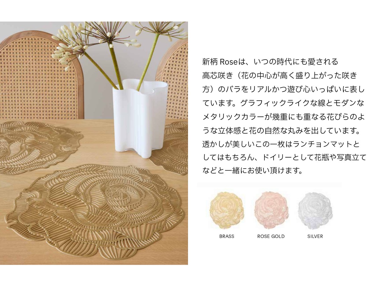 チルウィッチ 2026年春の新作 ラティス柄　ソルベ色 ランチョンマット