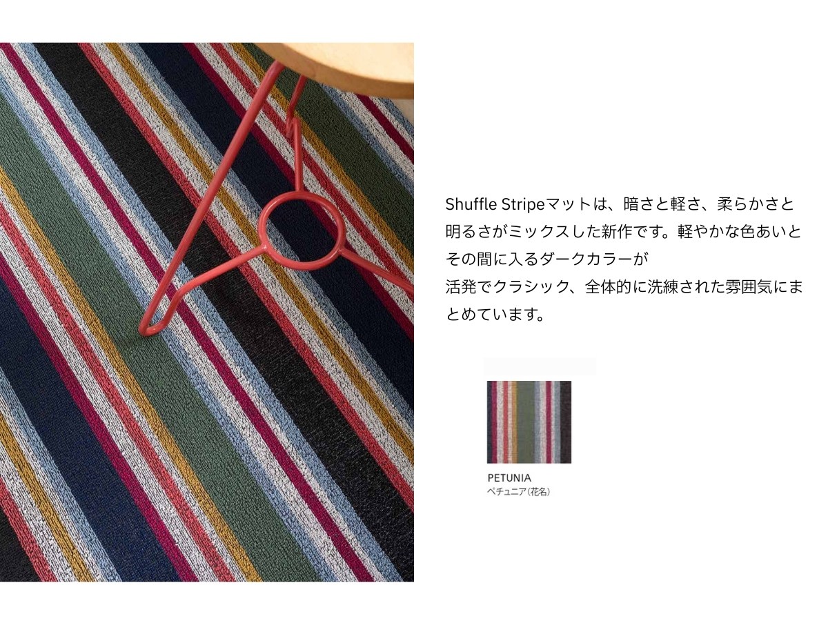 チルウィッチ 2026年春の新作 ワープ柄　オーシャン色 ランチョンマット