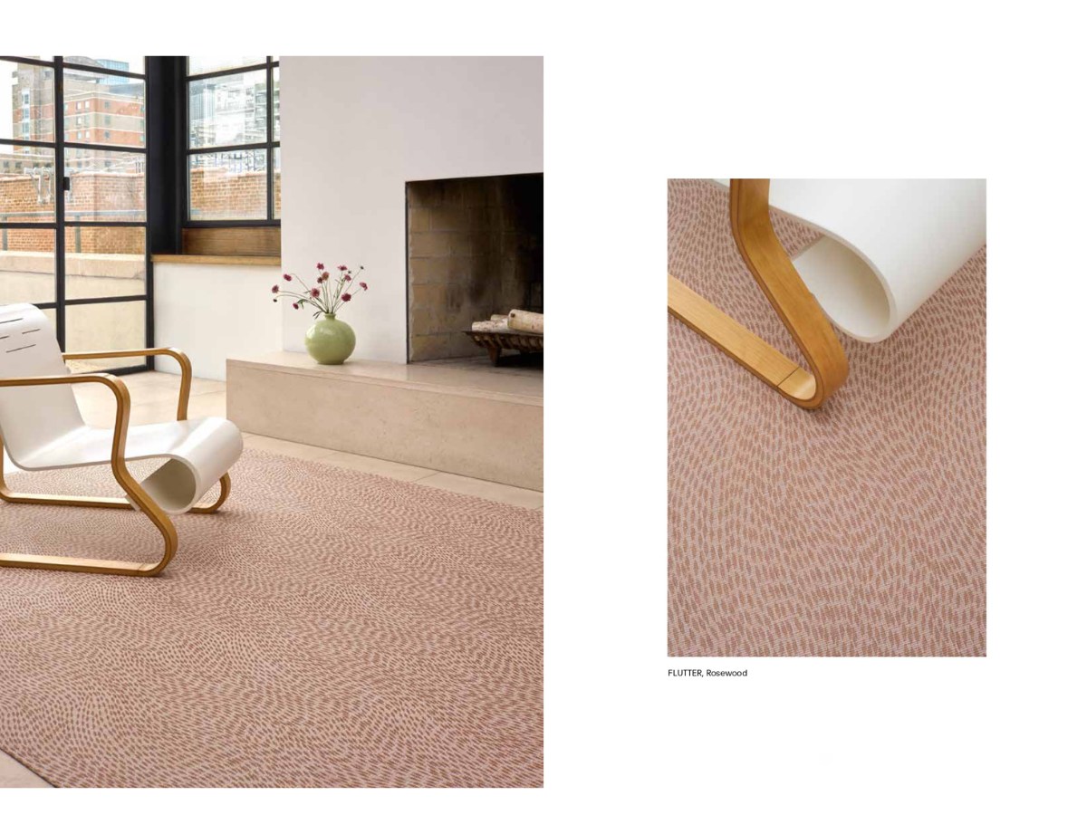 チルウィッチ 2026年春の新作 フェイブル柄　ローズウッド色 ラグ