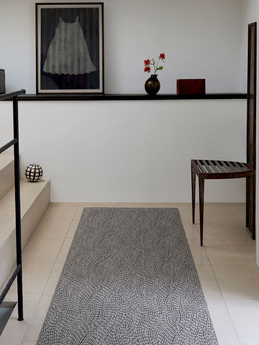 チルウィッチキッチンマットのコーディネート フラッター グレー ストーム色