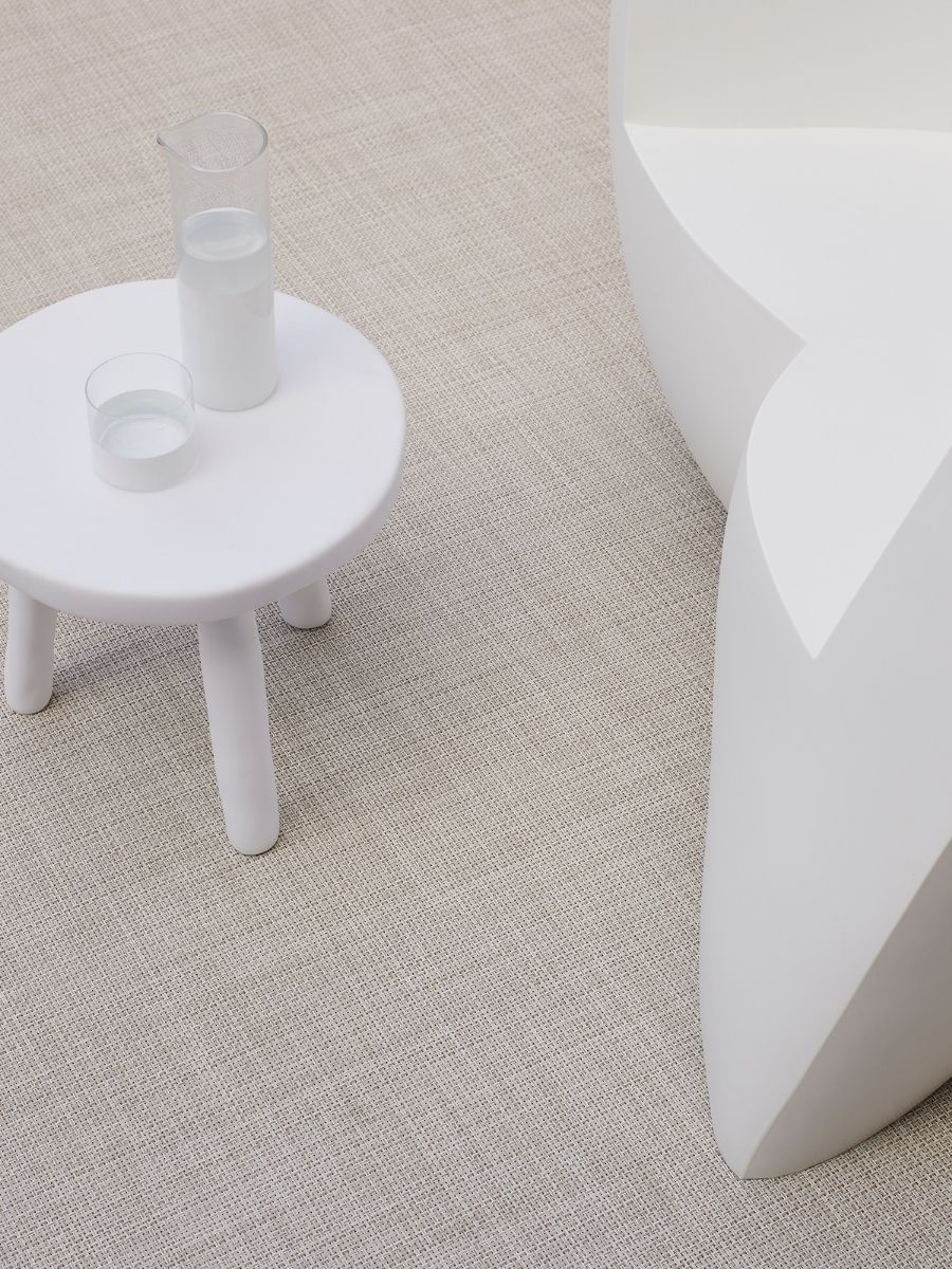 チルウィッチのラグ バスケットウヴィーブ ナチュラル色 アイボリー