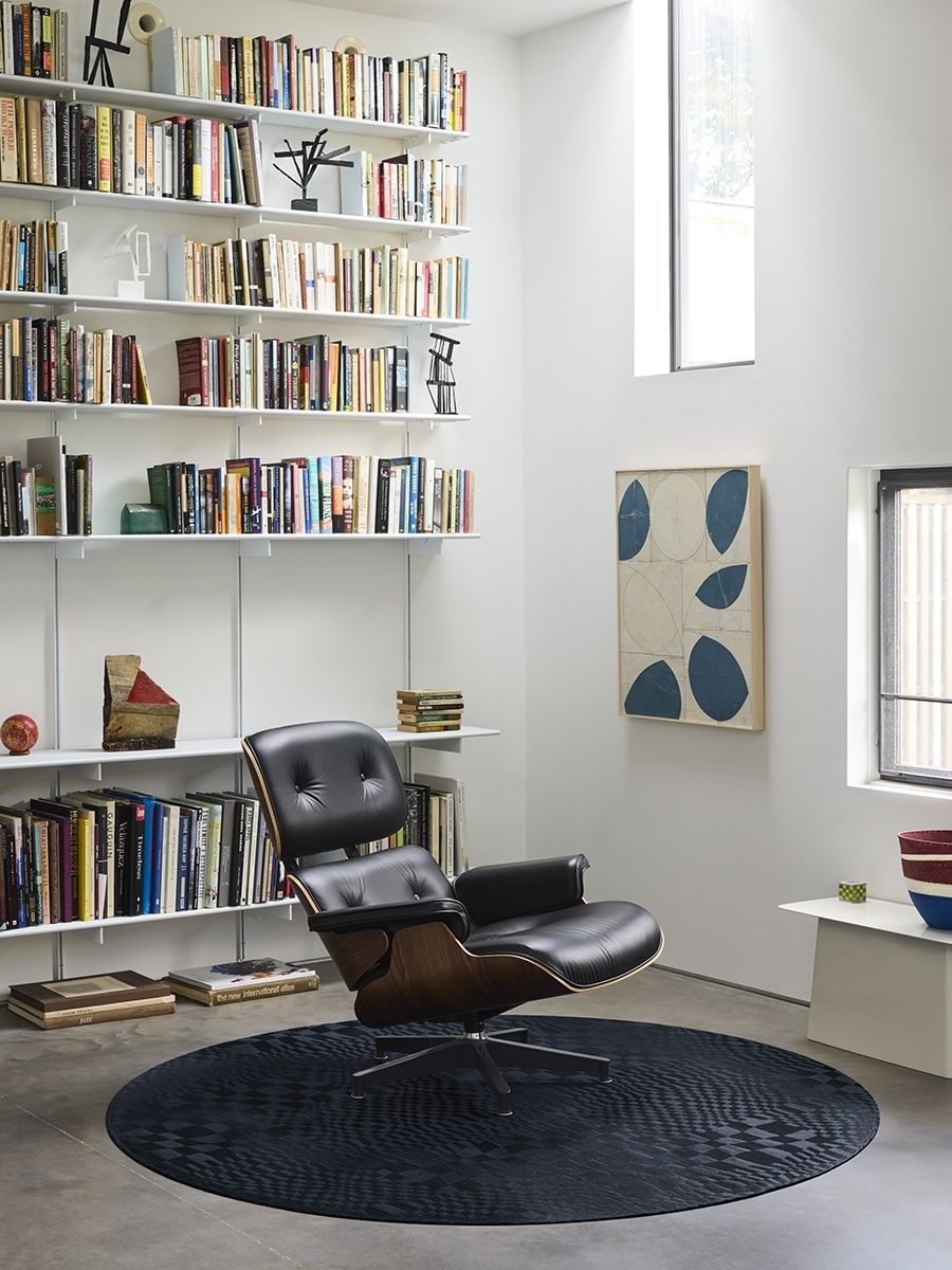 チルウィッチのラグ ワープ 幾何学模様 オーシャン色 ブルー ダークブルー