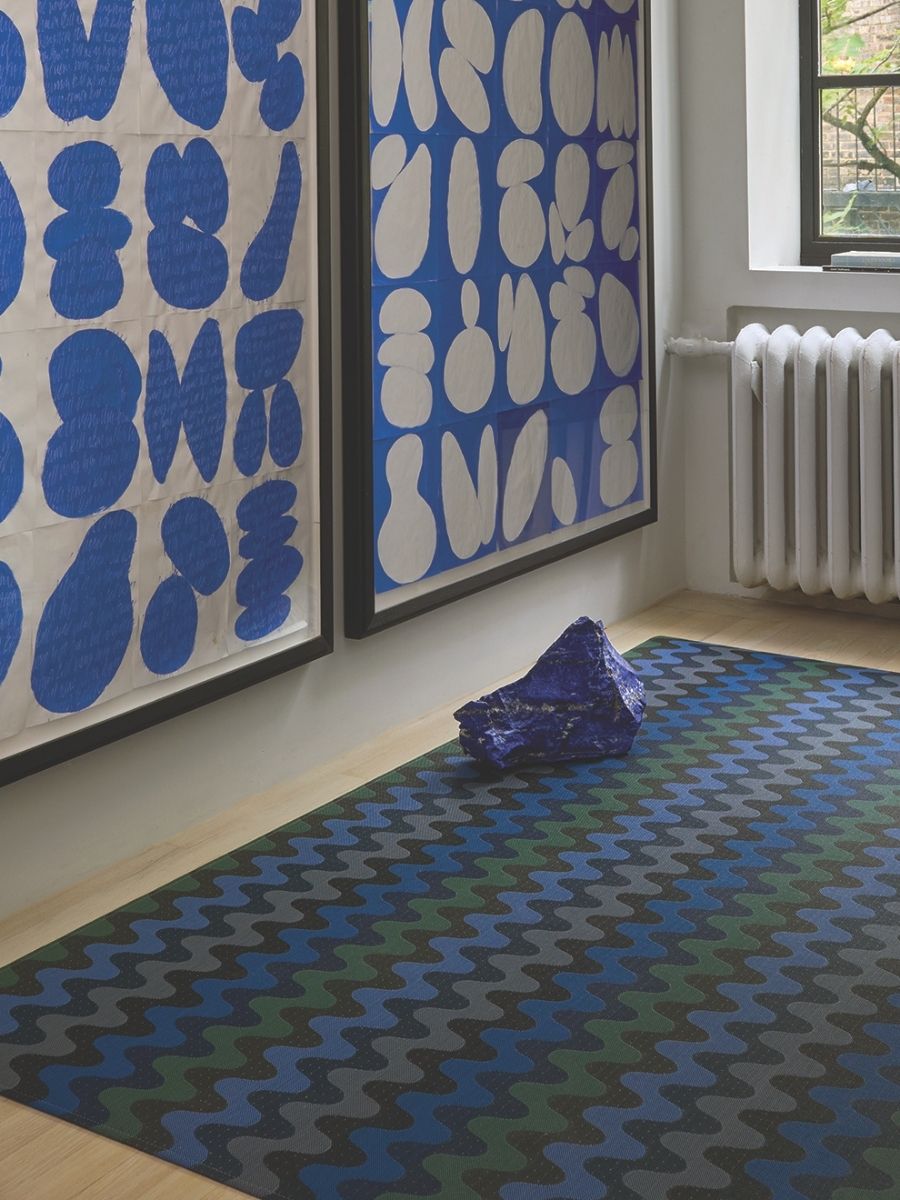 2026年春夏の新作 チルウィッチのラグ ウイグル ブルー ディープシー色