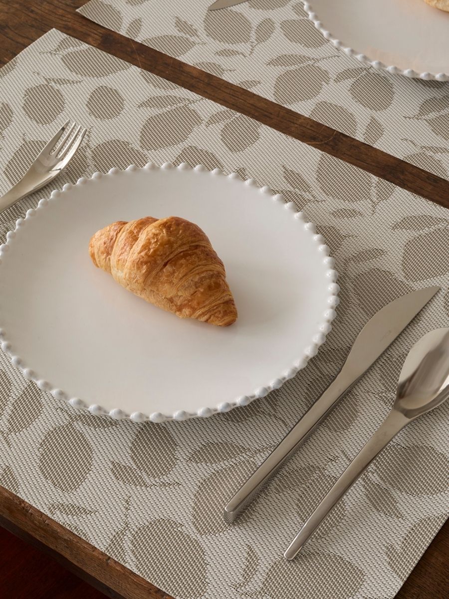 2026春夏の新作 チルウィッチのランチョンマット マーサスチュアート レモンリーブス グレー スチールウール色