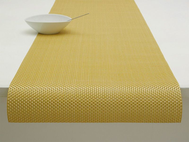 【美品】Chilewich チルウィッチ テーブルランナー ゴールド テーブルランナー・チルウィッチ日本総代理店・メタロイ商会