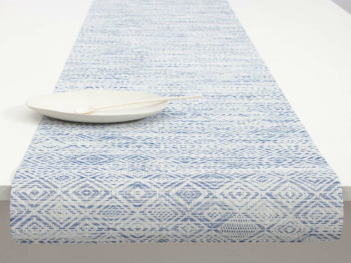 テーブルランナー ブルーのモザイク柄｜チルウィッチ公式通販