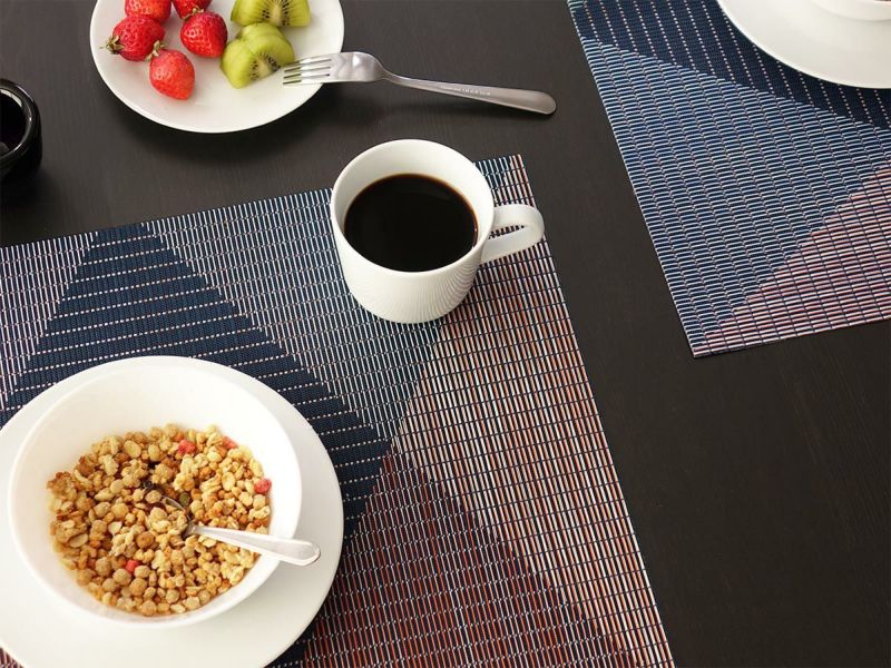 チルウィッチ ランチョンマット・シグナル｜ベージュのアーガイルチェック