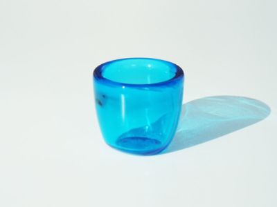 キャンドルホルダー / ガラス製 青|ブリティッシュカラースタンダード