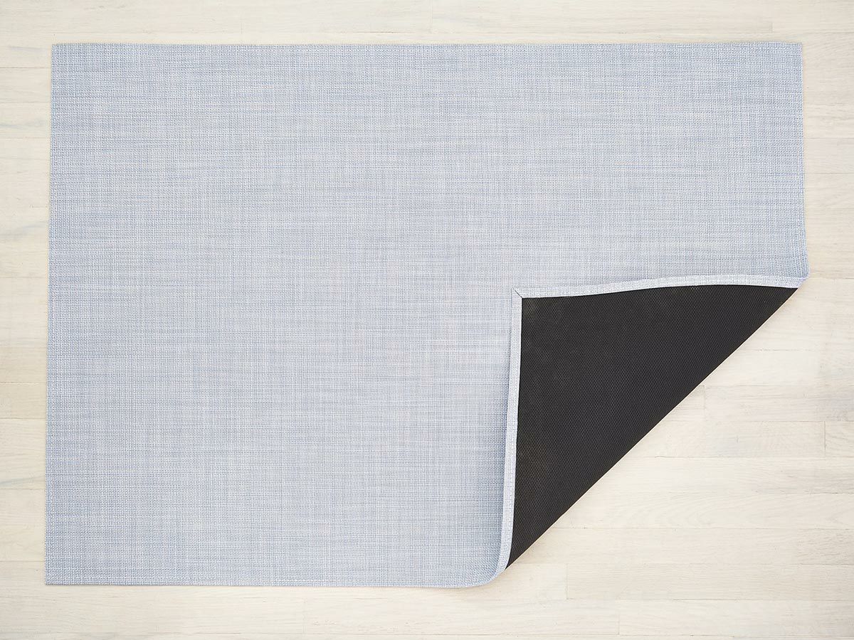 チルウィッチ　フロアマット　ラグ　ミニバスケットウィーブ柄　スカイ色　ブルー　青色