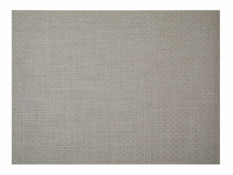 チルウィッチのフロアマットのベイウィーブ柄の59×92cm、グレージュの市松模様のフラックス