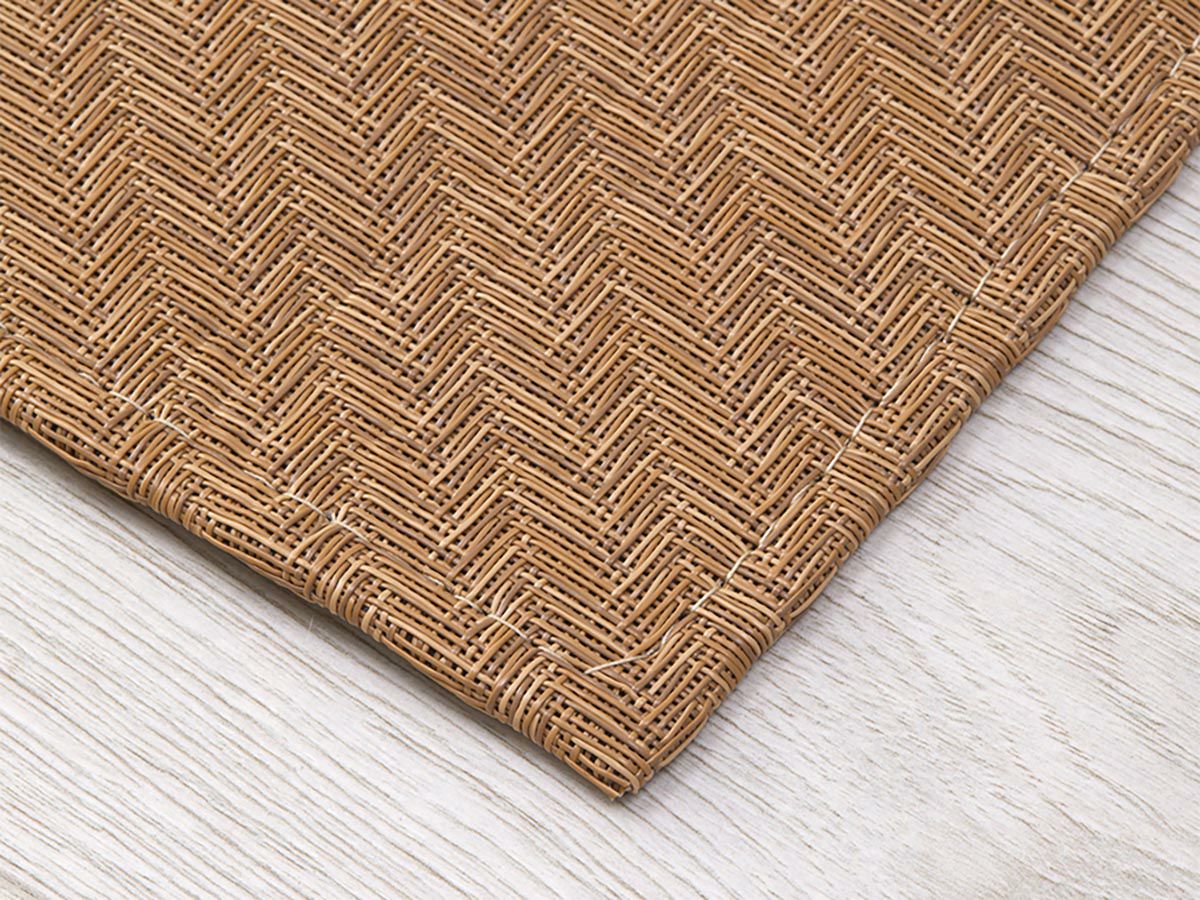 チルウィッチ　フロアマット　フォックステイル柄　ハニー色