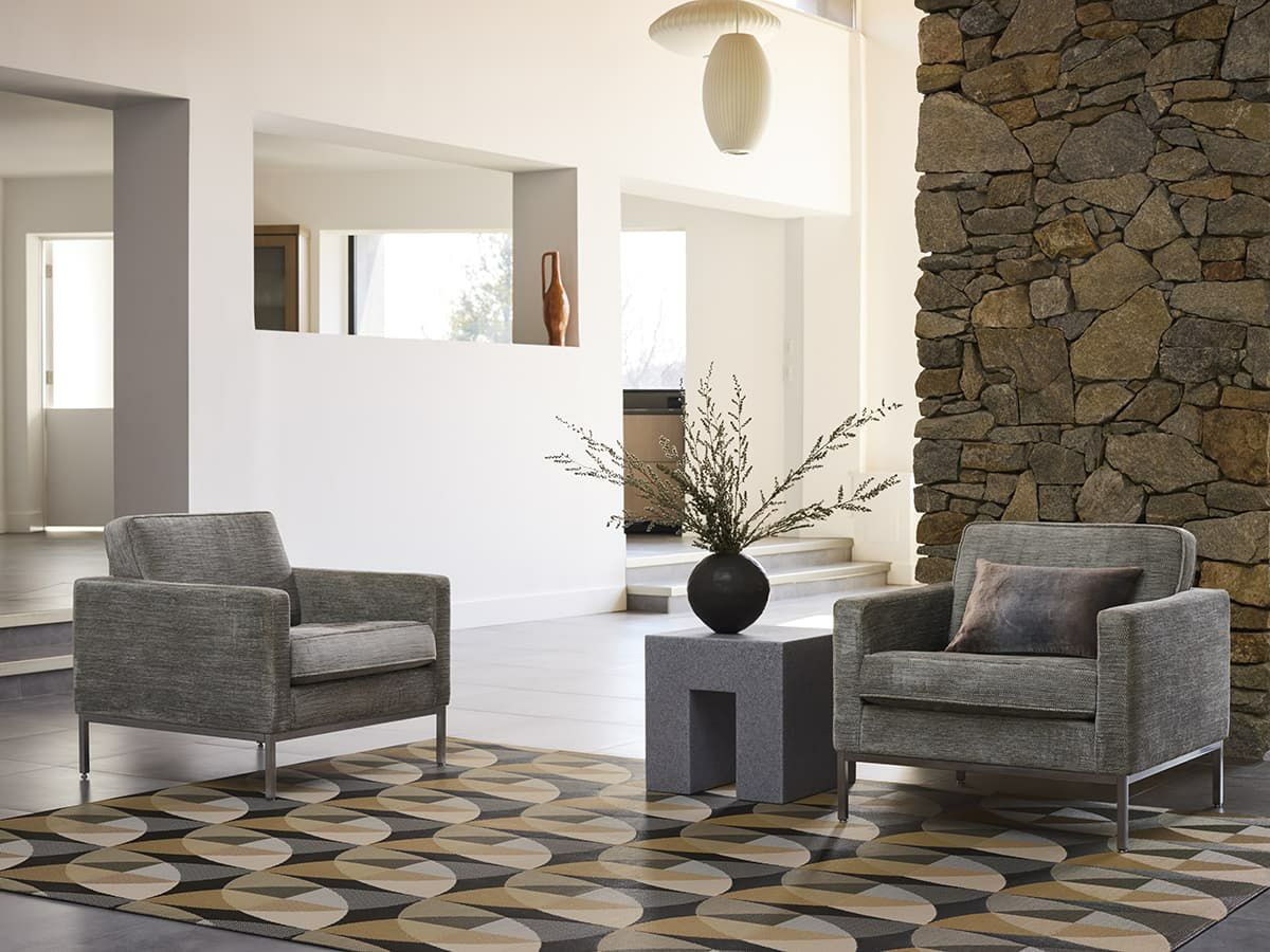 チルウィッチのフロアマット　ラグ　Canopy柄Honey色