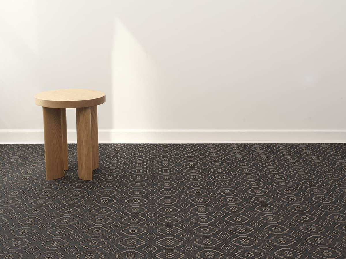 チルウィッチ　フロアマット　オーバーショット柄　タイガーアイ色