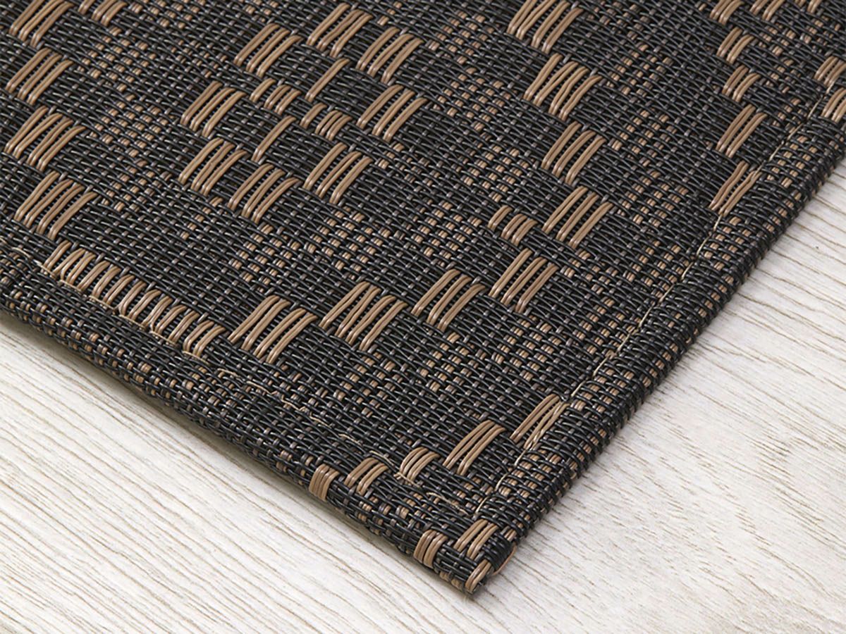 チルウィッチ　フロアマット　オーバーショット柄　タイガーアイ色