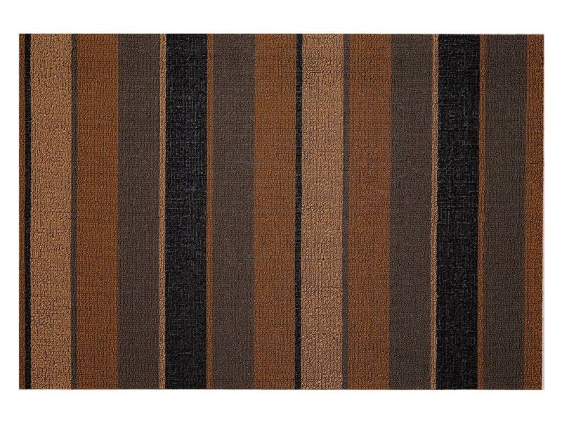 チルウィッチの玄関・キッチンマット Bolt Stripe柄 Honey色