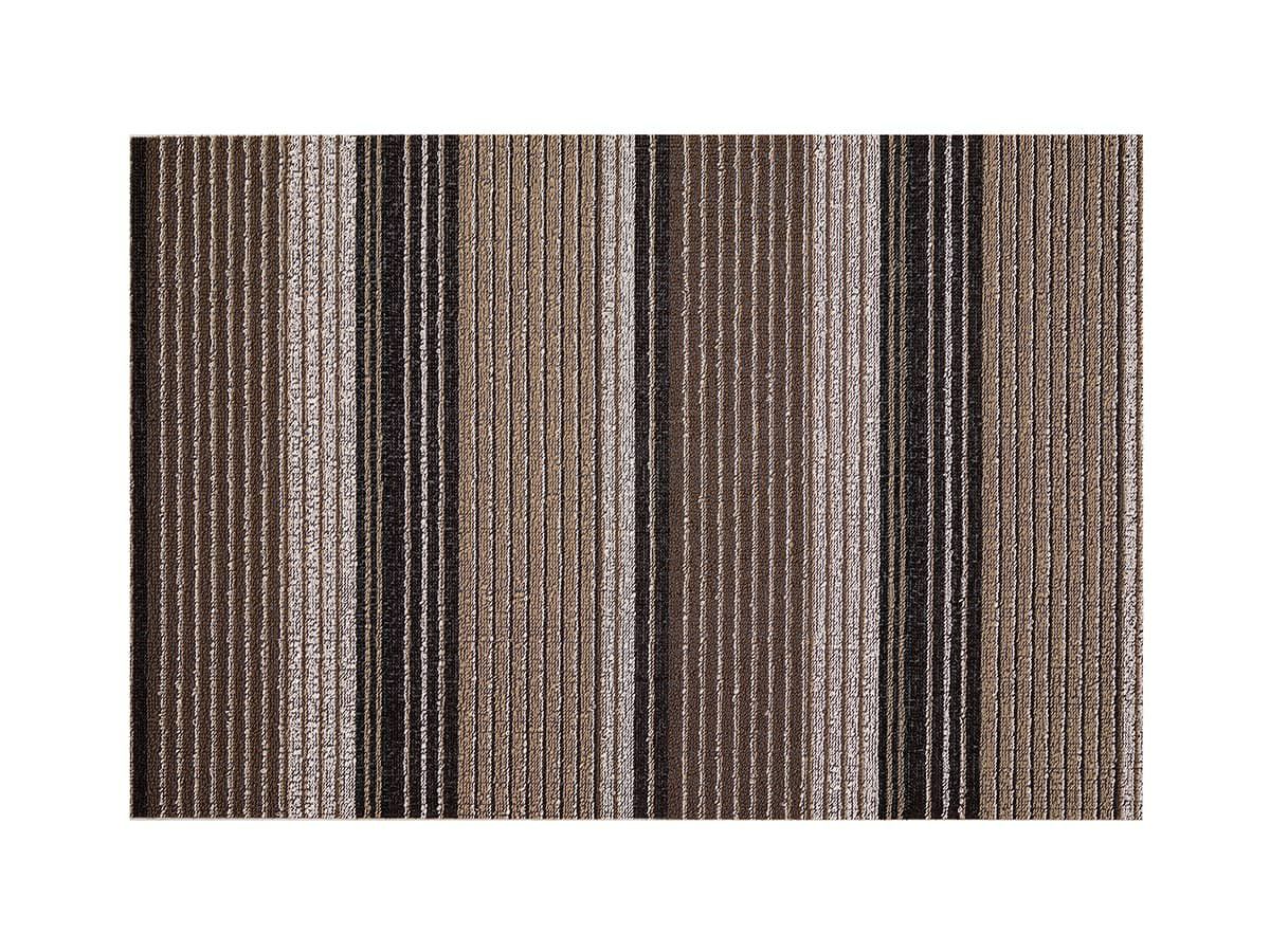  チルウィッチの玄関マット　プリーツストライプ柄　オイスター色