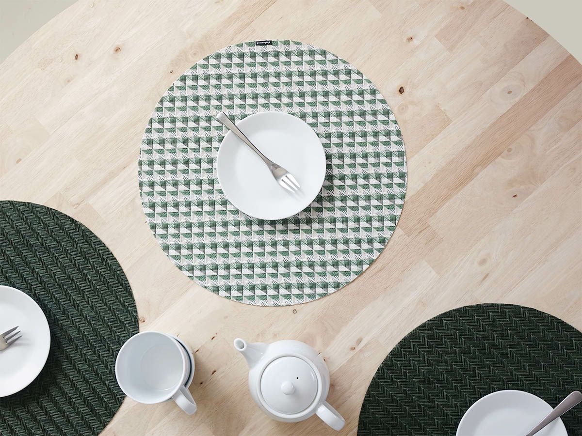 チルウィッチのランチョンマット Crane柄 タイム色