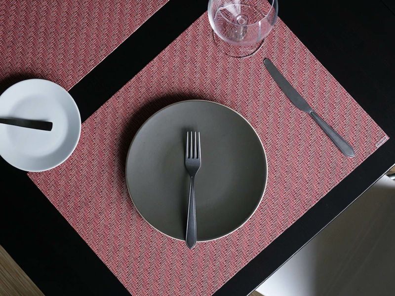 チルウィッチのランチョンマット Foxtail柄 Raspberry色