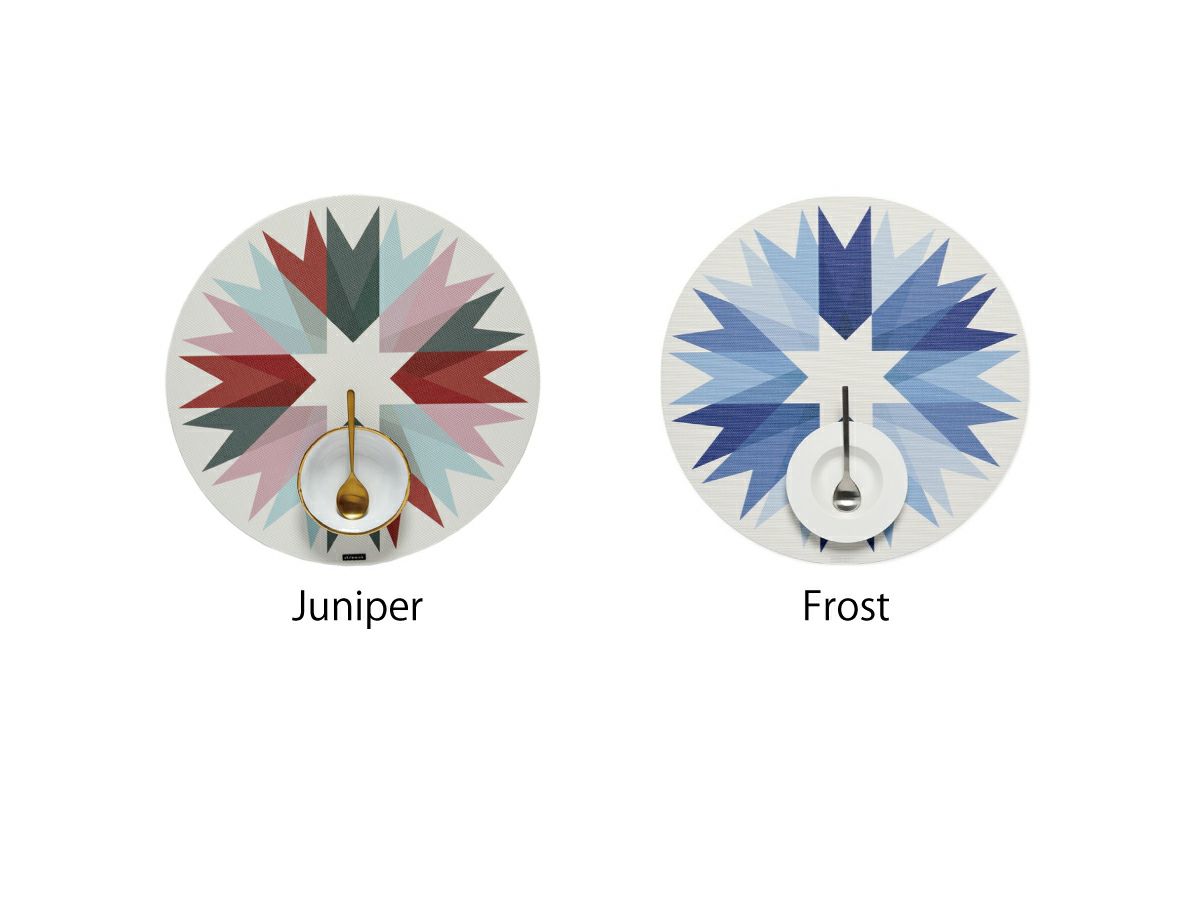 チルウィッチのランチョンマット Ribbon柄 Juniper色
